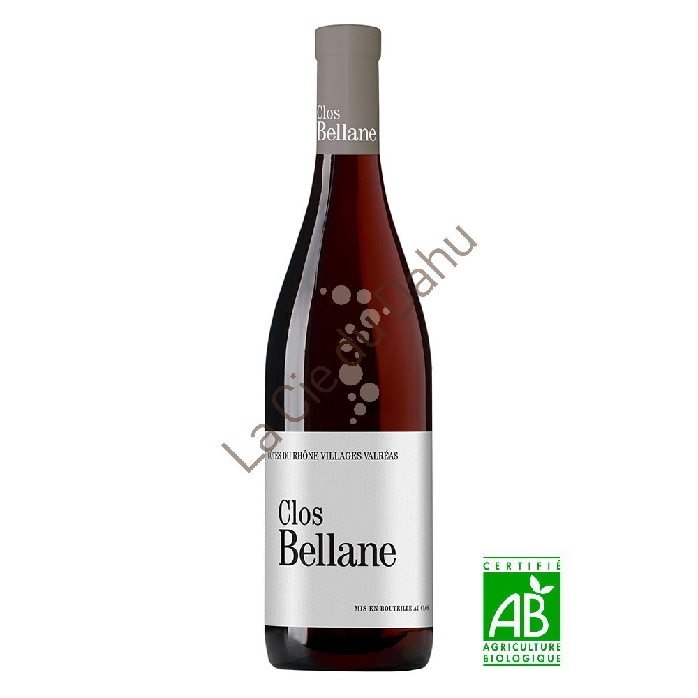 Côtes du Rhône Valréas, Clos Bellane 2018, rouge, Domaine Clos Bellane, bio