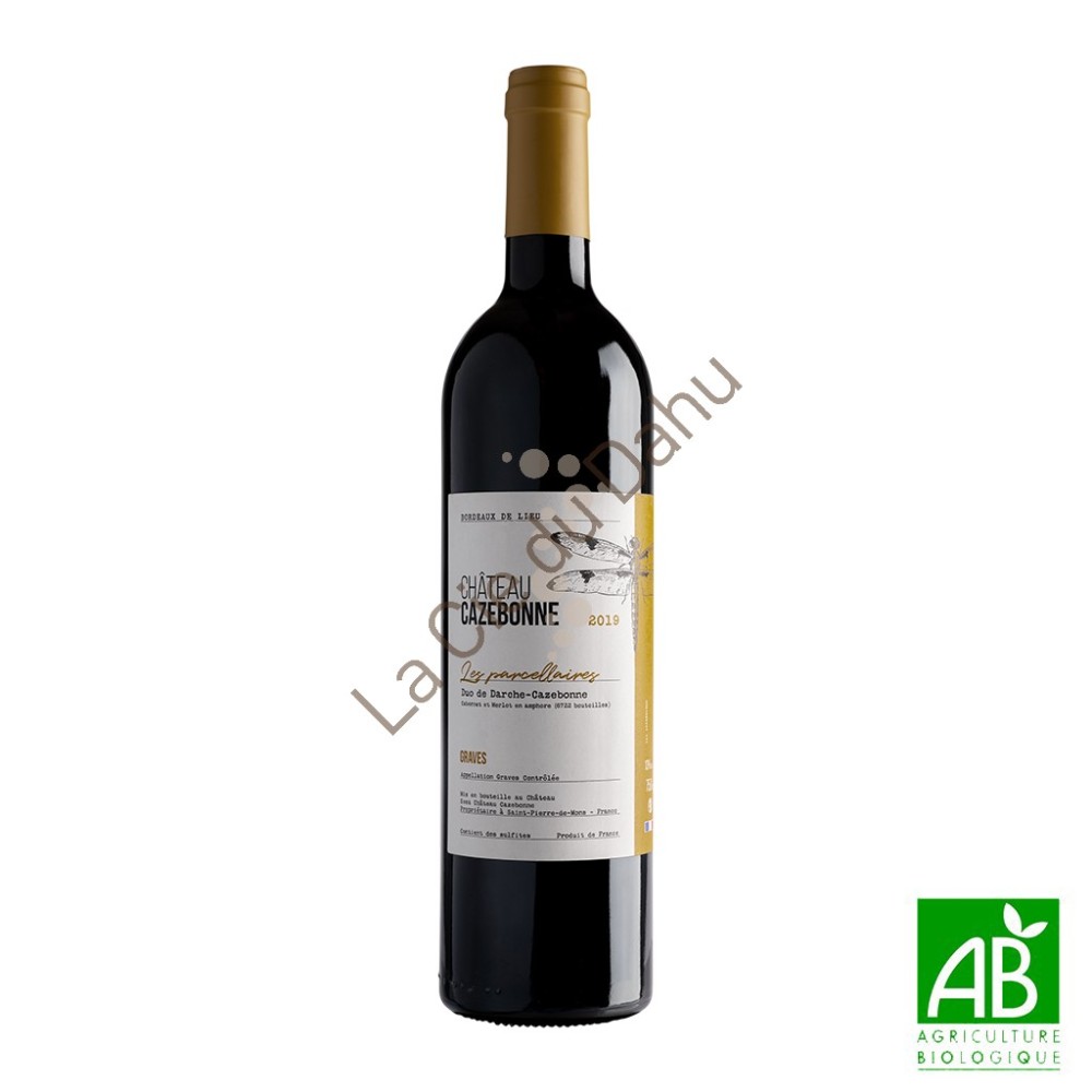 Bordeaux - Graves - rouge - Graves Duo De Garches Cazebonne 2019 Parcelle de Darche et Cazebonne - bio - Château de Cazebonne