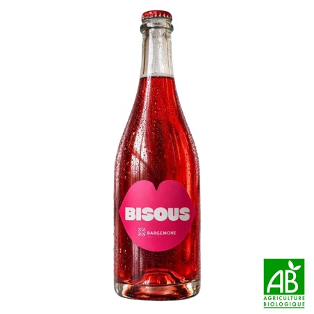 Vin de France Rouge Pétillant Bisous, bio, Domaine Bargemone