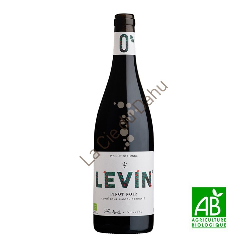 LEVIN, Pinot Noir, Vin 0 % d'alcool, bio, Domaine Villa Noria