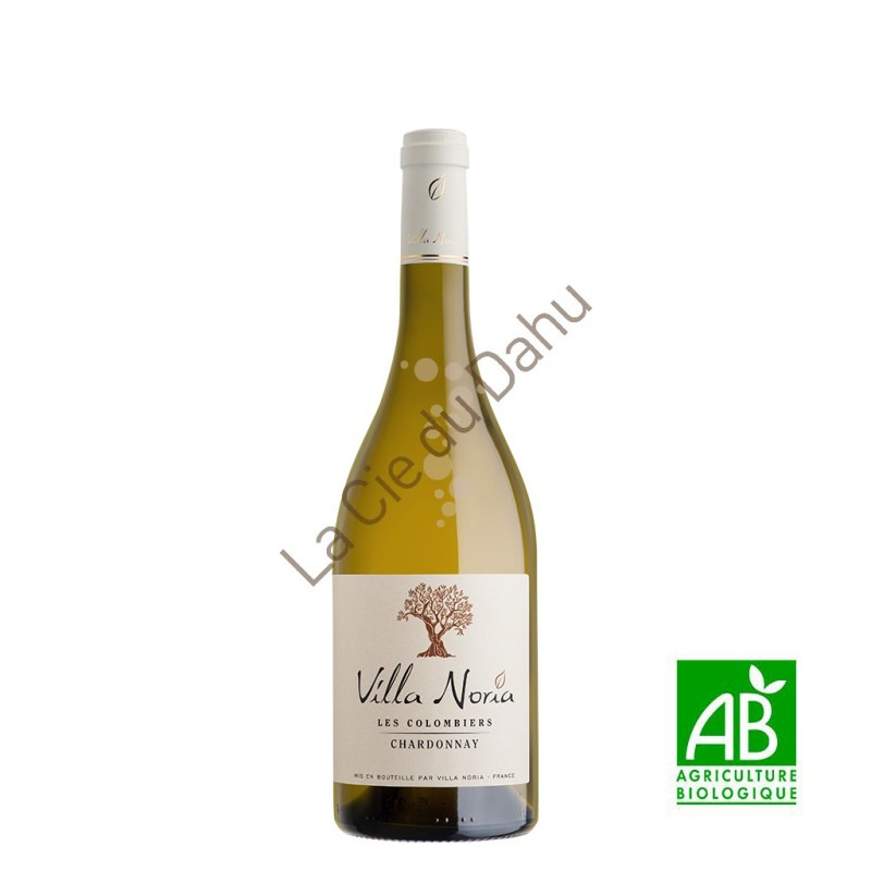 IGP Pays d'Oc Les Colombiers Chardonnay 2025, bio, Domaine Villa Noria